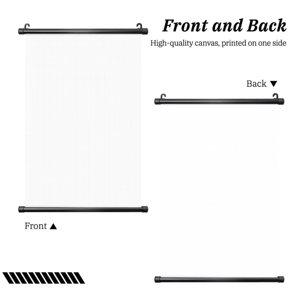 Black Plastic Shaft Hanging Poster