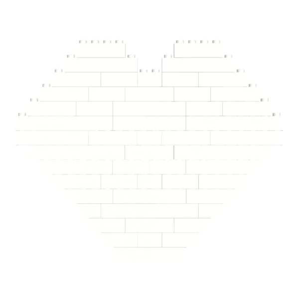 Building Brick Block Puzzle Heart Shaped