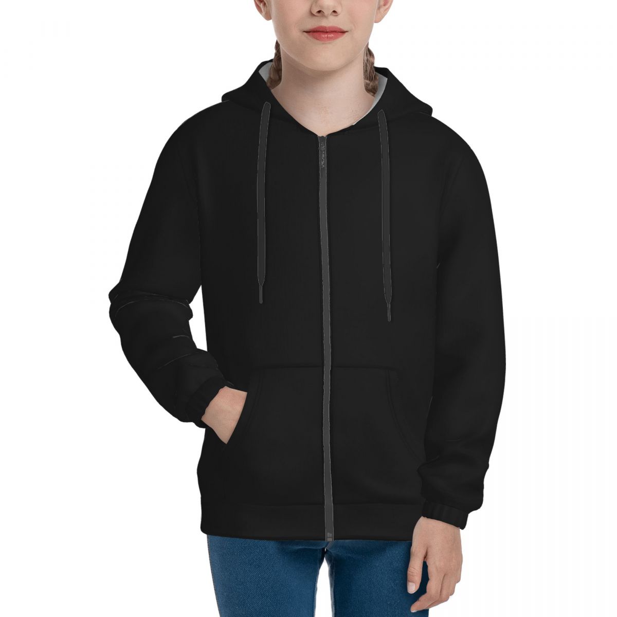 Teenage zipper hoodie