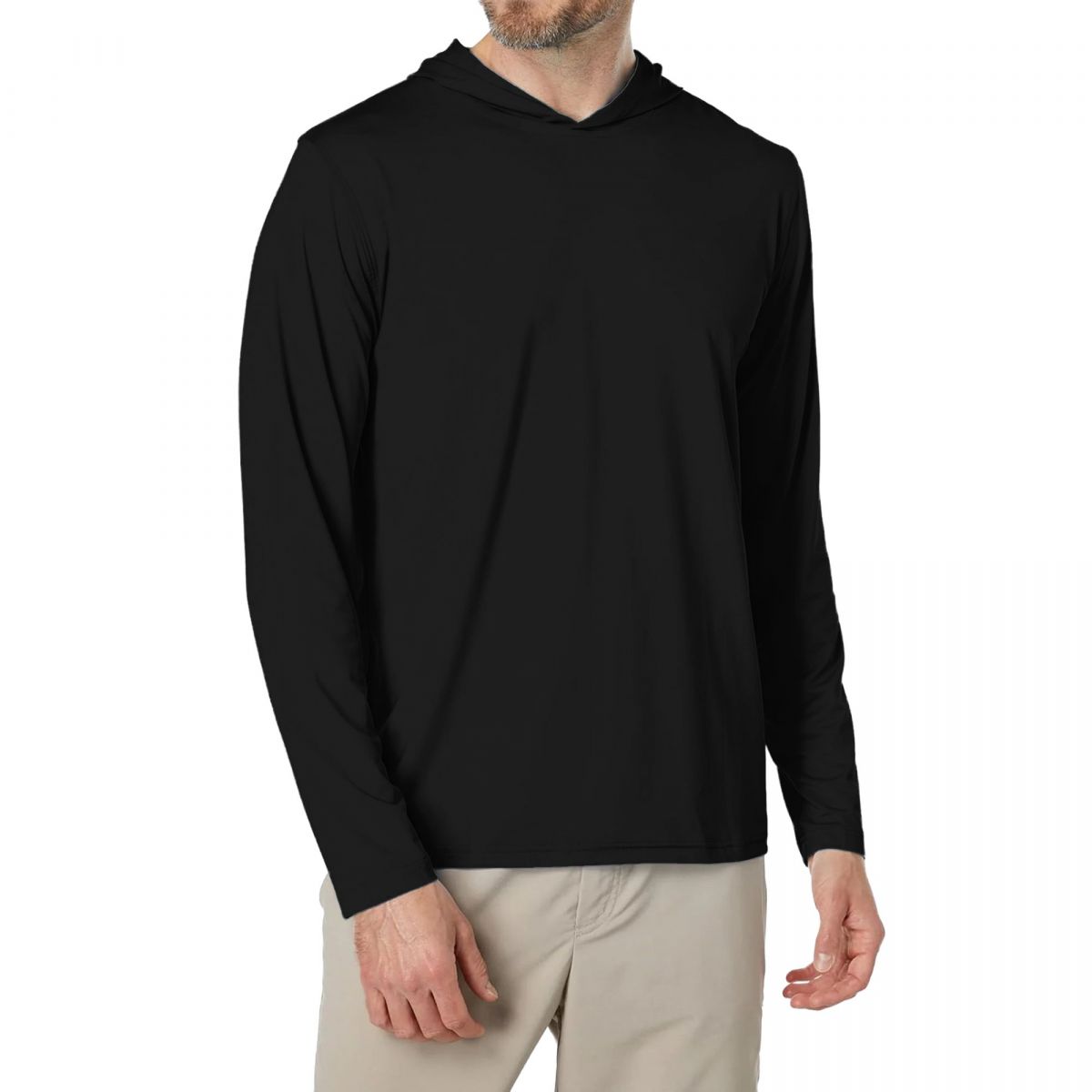 Men's Hooded Long-sleeved T-shirt