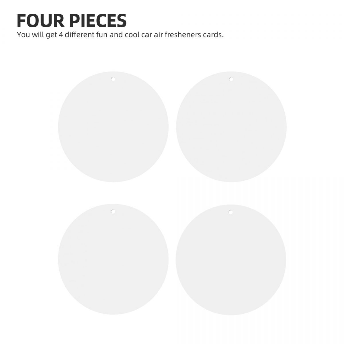Car Air Fresheners Cards Set of 4 Pieces
