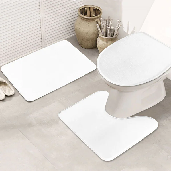 3 Piece Bathroom Rugs Set