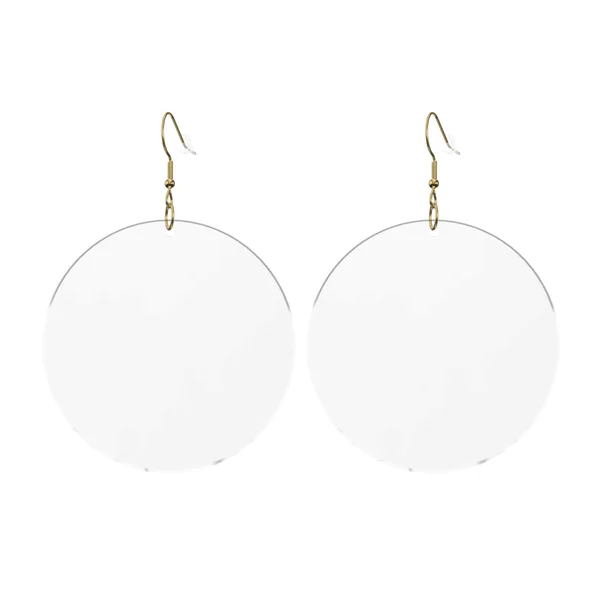 Round Acrylic Earrings