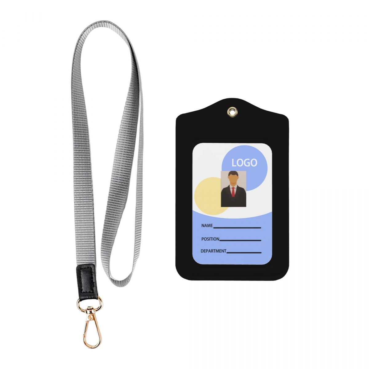 Card Badge Leather Holder