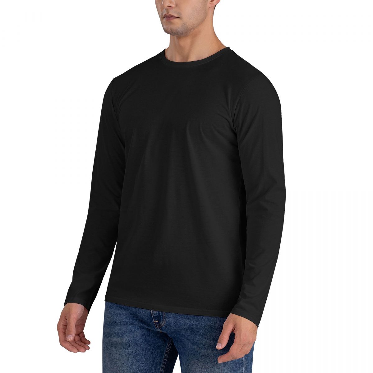 Men's Crew Neck Long Sleeve T-shirt
