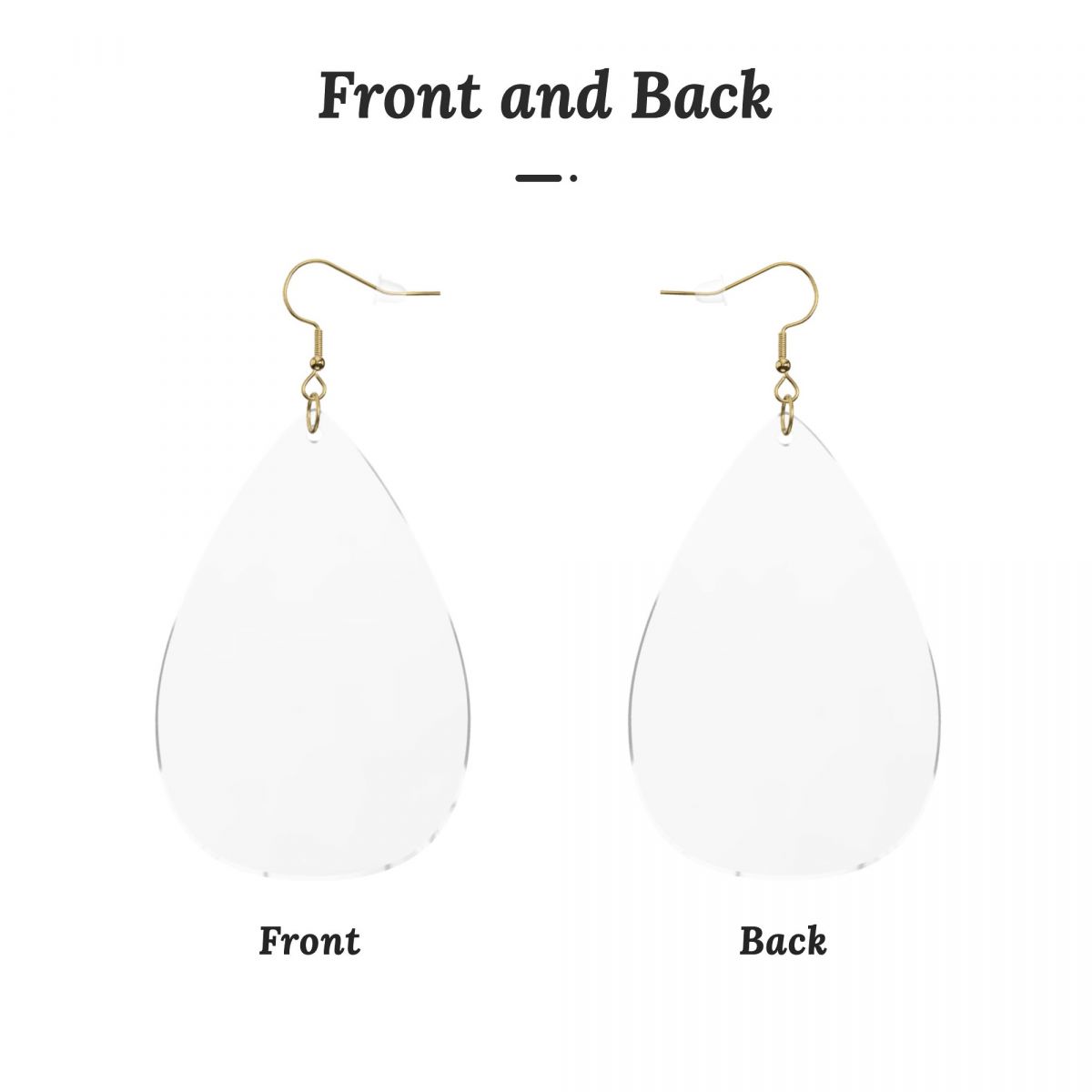 Drop-shaped Acrylic Earrings