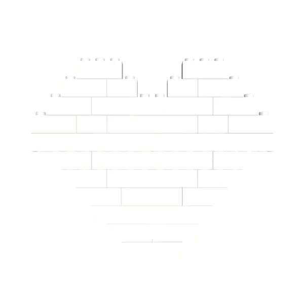 Building Brick Block Puzzle Heart Shaped