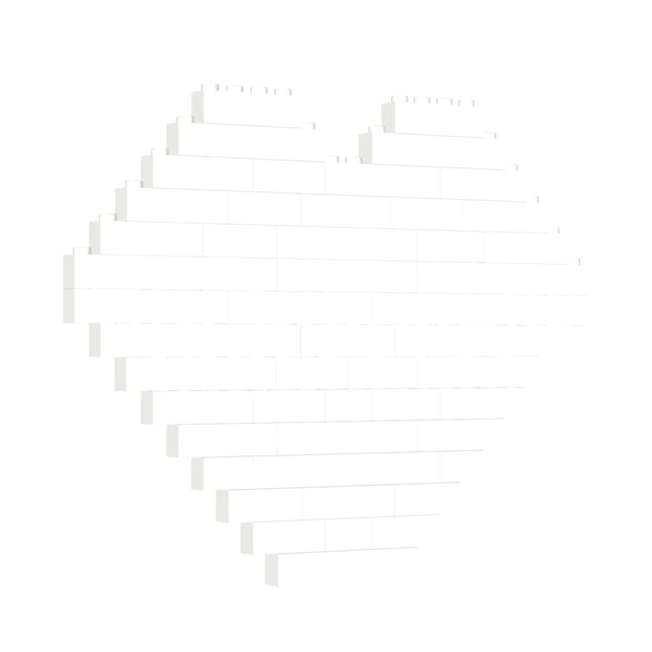 Building Brick Block Puzzle Heart Shaped