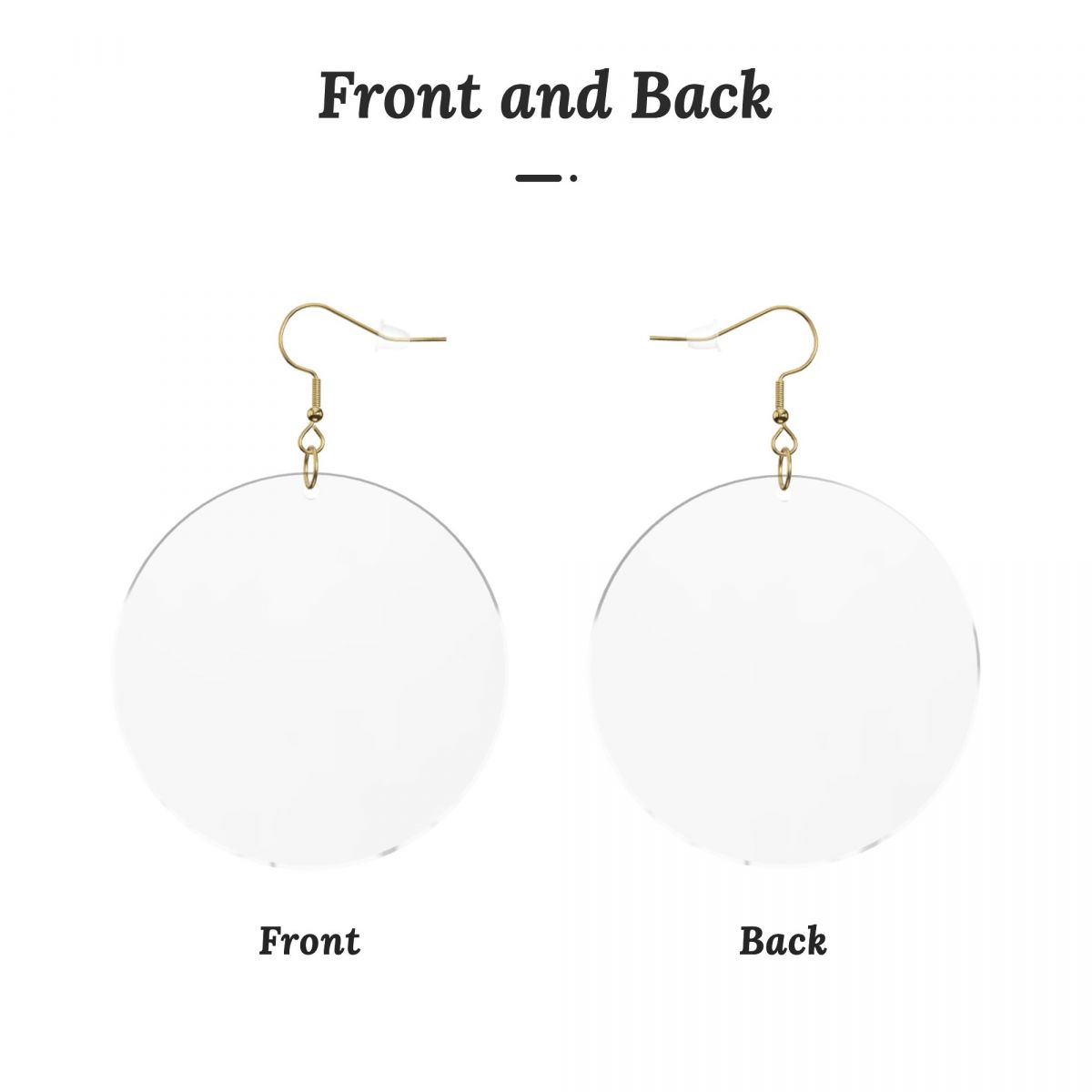 Round Acrylic Earrings