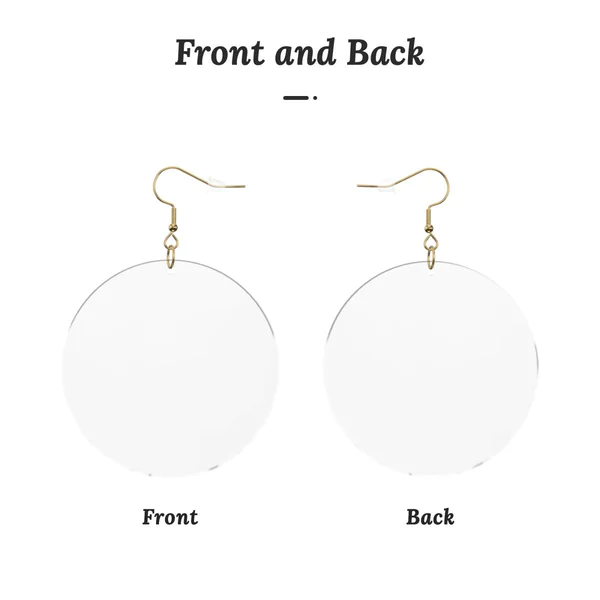 Round Acrylic Earrings